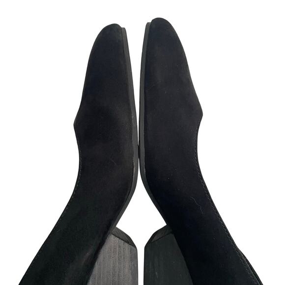 Eileen Fisher Lily Half D'Orsay Pump Heels Black Suede Women's sz 8 - Picture 9 of 13